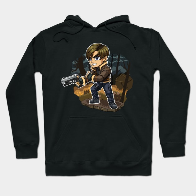 FA Chibi RE4 Leon Hoodie by Xar623